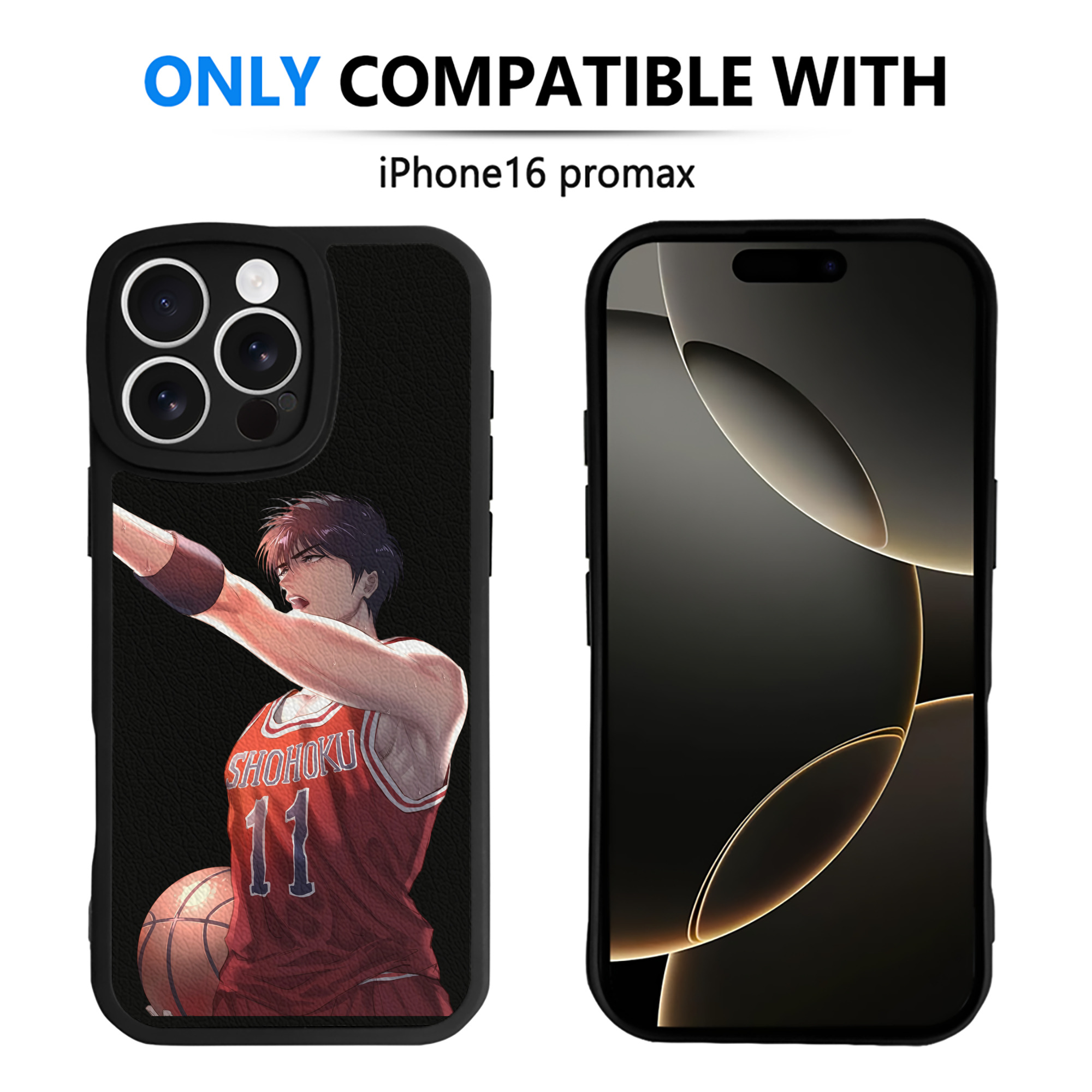 （画像用） SLAM DUNK／スラムダンク 【iPhone 16シリーズ対応】シリコンスマホケース（レザー調） 材質：シリコン